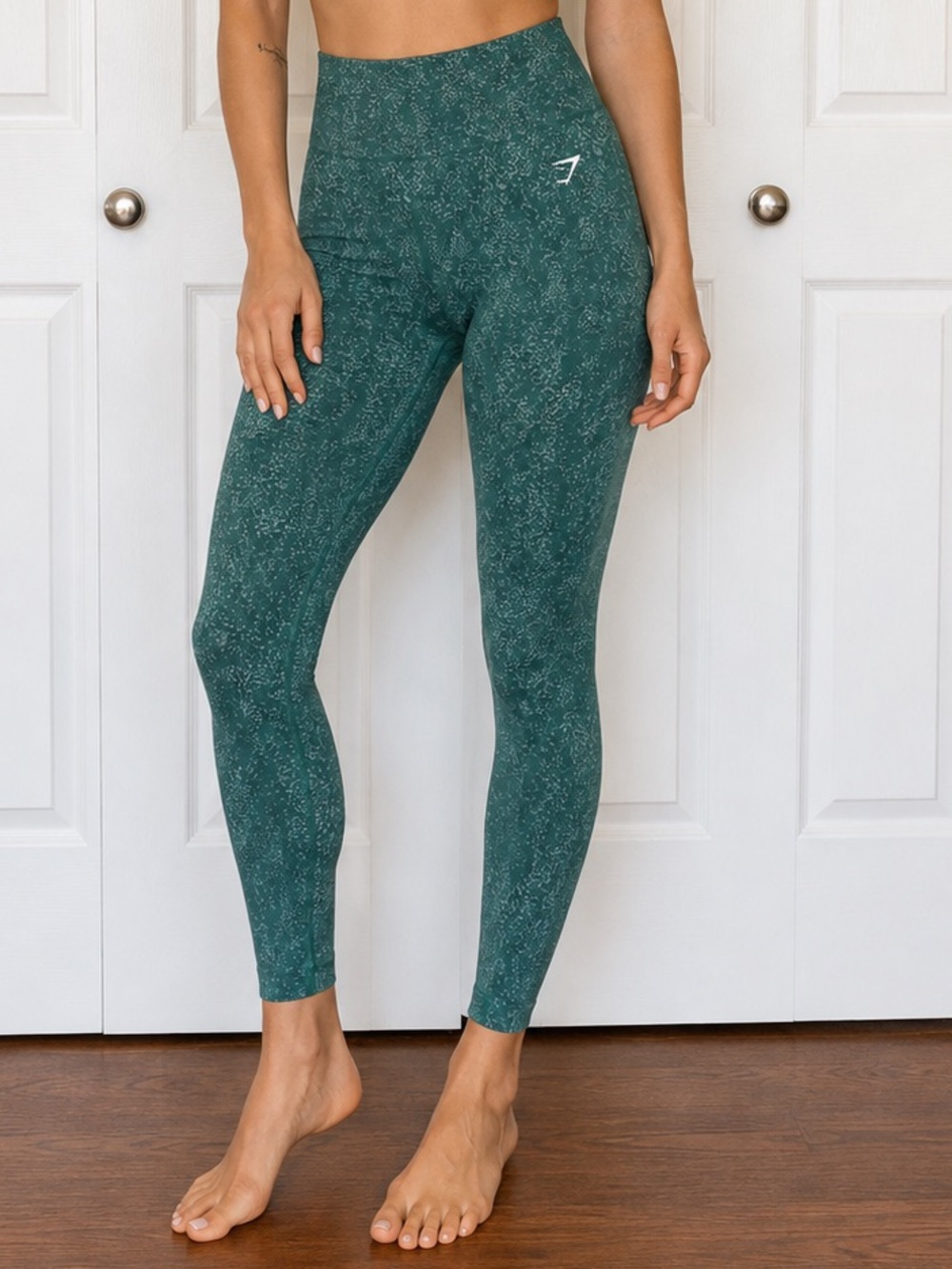 Gymshark Adapt Fleck Seamless Leggings Women XS Lift Green Clay Green workout
